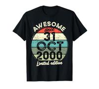 31 octubre 2000 25 cumpleaños 25 años 2025 Cumpleaños Camiseta