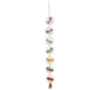 31 Pulgadas Decoración de Chakra Catcher Dream Dream Colgando Siete Mariposas por Suerte Regalos de Yoga Catcher de ensueño de Cristal