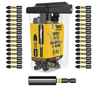 31 x SabreCut SCRPZ23231B 32mm PZ2 y 60mm Portapuntas de impacto Juego de puntas de destornillador de impacto magnético Pozi Pozidriv de un solo extremo Compatible con Dewalt Bosch Makita y otros
