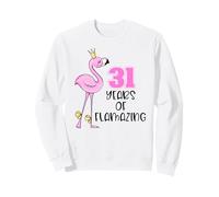 31 Years of Flamazing Flamingo Design Beach 31st Birthday Sudadera