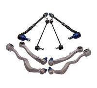 3112676018 Juego de 8 brazos de control de suspensión delantera compatibles con 5S E60 E61 Barras de dirección de ventas Brazo oscilante superior inferior Barra de equilibrio Cabeza de rótula