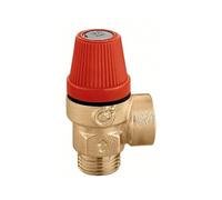 312430 Válvula de seguridad ordinaria, conexiones MF 1/2"3 BAR CALEFFI