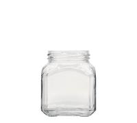 314 ml tarro cuadrado 'Milán', boca: Twist-Off (TO 63)