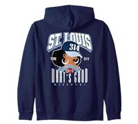 314 STL Day | Orgullo de San Luis y Excelencia Afro Girl Sudadera con Capucha