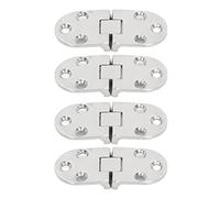 316 Bisagras de puerta de acero inoxidable 4pcs | Bisagras resistentes de grado marino para yates/RV/puertas de la casa | 66x30 mm con agujeros de montaje | Reemplazo de