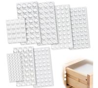 316 gomas de silicona transparentes autoadhesivas - Paragolpes para puertas y topes para puertas para proteger paredes, topes para muebles, sillas, cajones (8 tamaños)