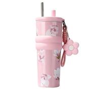 316 Stainless Steel Tumbler 24oz 710ml With Lid Straw | Vacuum Insulated Leak Proof Coffee Travel Mug | Portable Water Bottle For Cold Drinks