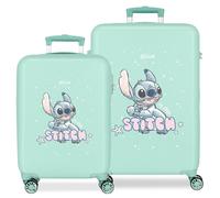 3161441 SET/2 TROLLEY ABS 55-65CM.4R. LOVELY STITCH TURQUESA