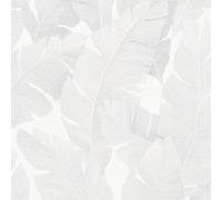 31623 - El Nuevo Diseño Libro Árbol Hoja Plata Gris Galerie Papel Tapiz