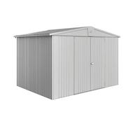 316x209x228 cm - Cabaña de jardín metálica plata Europa - 7,2 m²