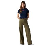318 Styled Shp Wide Leg Ivy Green, Color Verde., 32W x 34L