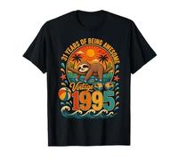 31st Birthday Retro Sloth Tropical Vintage 1995 31 Years Old Camiseta