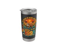 31st Birthday Retro Sloth Tropical Vintage 1995 31 Years Old Vaso térmico de acero inoxidable de doble pared
