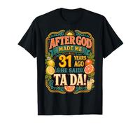 31st Birthday Tropical Vintage 1995 31 Years Old Men Women Camiseta