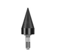 32/42/45/50 mm Multi-Size Firewood Splitting Drill Bit, Carbon Steel Cono Splitter for Hammer Drill with Square/Round Hex Shank (50 mm Square Shank)