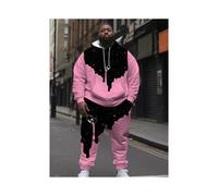 (32-997-004-LMB-3-XXXL)Conjunto de sudadera con capucha personalizada en 3D más vendido de primavera