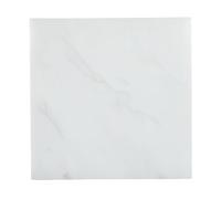 32 azulejos de mármol blanco de 1,2 mm de grosor, autoadhesivos, 30 x 30 cm, azulejos de mármol blanco con superficie impermeable y antideslizante para renovación de suelos DIY en cocina, salón