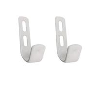 (32 Blancos Sin Tornillos) Soportes de Hierro para Escalera de Litera, Ganchos Angulares Recubiertos de PVC, Herrajes para Colgar Camas Altas, Decoración de Camas y Soportes para Escaleras de Litera