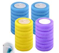 32 cepillos de baño para inodoro cabezales de cepillo de esponja recargables cepillo de inodoro desechable con limpiador recarga desechable cepillos de WC para limpiar la taza del inodoro