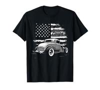 32 Deuce Coupe Hot Rod Classic con Bandera Estadounidense patriótica Camiseta