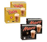 32 - Dolce Gusto Compatibles Cacao Cápsulas - Hot Chocolate Pod - Mars, Twix (16 cada uno)