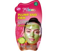 7th Heaven Mascarilla facial de pepino con ácido hialurónico, mullida y firme, todo tipo de piel