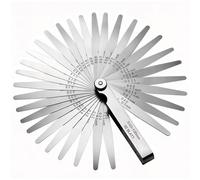 32 Galgas de Espesores Precisión, 0,03-1,00 mm/0.001-0.04mm, Juego de Galgas Hojas de Acero Inoxidable, Herramienta para Galgas Reglaje Valvulas, Regla métrica/imperial con doble graduación