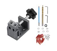 32 herramientas de localización de agujeros oblicuos, localizador de taladros de aleación de aluminio de alta resistencia de 15 grados, perforadora de carpintería con sujeción