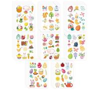 32 Hojas Pegatinas de Pascua para Niños, Lindas Pegatinas de Huevos de Pascua Pollitos Conejitos Pegatinas de Primavera de Felices Pascuas para Scrapbook Funda de Teléfono Recompensa Bricolaje