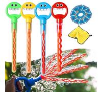 32-Hole Five-Claw Bubble Wand, 5-Claw Smiley Bubble Stick, 2025 New Bubble Sticks for Kids Handheld Blower, for Summer Party Favor, Outdoors Activity (4pcs)