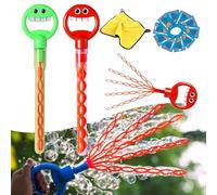 32-Hole Five-Claw Bubble Wand, 5-Claw Smiley Bubble Stick, 2025 New Bubble Sticks for Kids Handheld Blower, for Summer Party Favor, Outdoors Activity (2pcs-a)