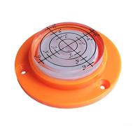 32 mm para nivel de burbuja de burbuja para dispositivos de medición redondos utilizados en montaje de cámara, soportes de monitor y configuración de equipos especiales (naranja)