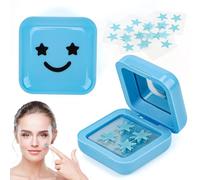 32 parches hidrocoloides para espinillas, estrella, en caja con espejo, Hidrocoloides para acne y Cara, parches antiespinillas, Alternativa Starface Efectiva