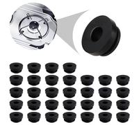 32 Piezas Arandelas de Goma, Negros Arandelas Goma, Juntas de Goma Resistentes a la Abrasión, Resistente al Calor Tapones de Goma para Dometic, Smev y Thetford Utensilios de Cocina con Palanca de 5mm