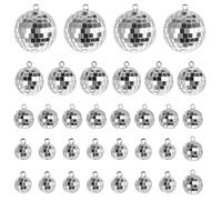 32 Piezas Bola de Discoteca, 2/3/4/5cm Mini Bola de Discoteca, Disco Ball Pequeñas, 4 Tamaños Bolas de Espejo para Decoración, Fiestas, Cumpleaños