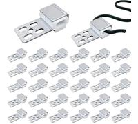 32 Piezas Clip de Resorte del Sofá, Reparación de Muelles Metálicos para Sofás, Juego de Muelles para Muebles, Piezas de Repuesto para Muebles Tapizados, con 5 Agujeros, para Sofá y Silla