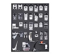 32 Piezas Conjunto de Prensa para Máquina Coser Kit Profesional Arte y Accesorios Máquinas Brother Singer Punto Ciego Reparación Universal la Mayoría las Eléctricas Domésticas Bajo Pedestal Multifunci
