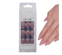 32 piezas de uñas a presión - Puntas de Uñãs profesionales | Consejos de manicura de larga duración a prueba de agua, arte de Uñaѕ falsas | Uñas de cobertura completa para mujeres y niñas, belleza, ca