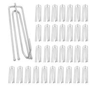32 Piezas Ganchos para Cortinas Plisada de Acero Inoxidable, Ganchos Plisados para Cortina de Metal, Ganchos de Metal para Cortina de Ducha, Gancho de Cortina Pesado para Cortinas