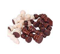 32 Piezas Juego de Ajedrez Piezas Madera Niños Adultos Accesorios Juego Tablero Puzzle Manualidad Adecuado para Actividades Educativas C, 2 Pulgadas