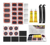32 Piezas Kit Repara Pinchazos Bicicleta,Parches Bicicleta,Multifuncional | Kit Antipinchazos Biciclet,Parches Bicicleta Autoadhesivo,Reparación Rápida,para Ropa De Bicicleta De Montaña,Ciclistas