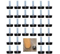 32 Piezas,M8 Rosca Ajustable,Tornillos de Nivelación,M8 x 20 x 25mm,Tornillo Nivelador de Base,para Silla Niveladores de Muebles Ajustable Patas de Nivelación Tornillo para Pies de Mesa para Reducir e
