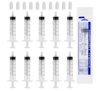 32 Piezas Plástico Jeringa de Envoltura Individual, Transparente Múltiple Usos Jeringa con Precisa Escala, Reutilizables 5ml Jeringa con Tapa Sellada para Riego Dispositivo Líquidos Distribución