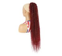 32 pulgadas de extensión de pelo largo rizado de cola de caballo, extensiones de cabello sintético con cordón de cola de caballo para mujeres para uso diario(BUG)