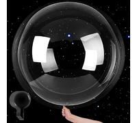 32 Pulgadas Globos de Burbuja Transparentes, 10 Piezas Globos Transparentes, Globo de Bobo de Cumpleaños, Globo de Bobo de Cristal Reutilizable, para Fiestas, Bodas, Cumpleaños y Días Festivos