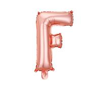 32 pulgadas letras globo cumpleaños fiesta decoración aluminio película globo helio mosca oro rosa letra F