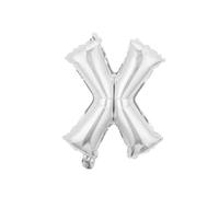 32 pulgadas letras globo cumpleaños fiesta decoración aluminio película globo helio mosca plata letra X