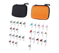 32 señuelos giratorios giratorios EVA Case Portable | Juego surtido de 32 piezas, diseño compuesto giratorio, versátil para diversas condiciones de agua, incluye estuche de