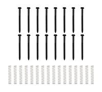 32 tornillos y resortes de montaje para pastillas de bajo Yootones compatibles con pastillas P Bass Jazz Bass o P90 (negro)