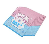 32 unidades, servilleta para niña, niño, exquisitas, duraderas, hermosas toallas de papel para artículos de bebé, colores óptimos con patrones exquisitos para decoración reveladora de género